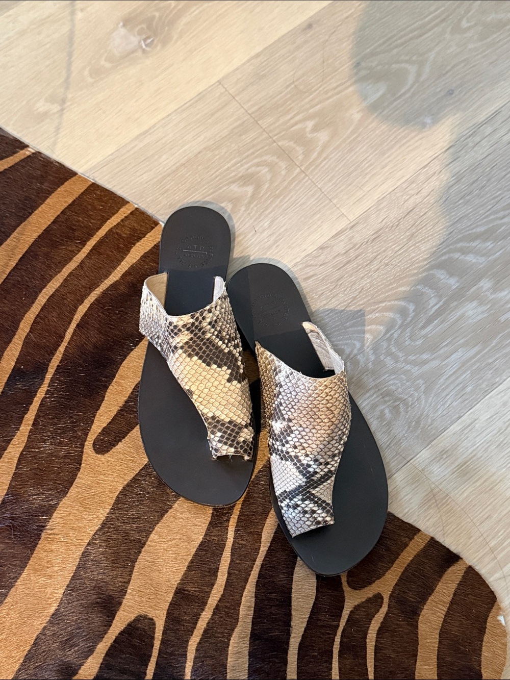 ATP Atelier snakeskin sandals✨